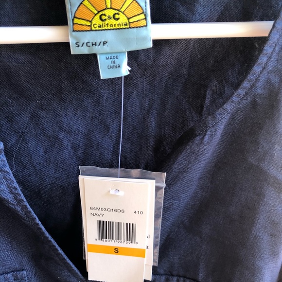 NWT C&C California linen cotton dress - Picture 3 of 8